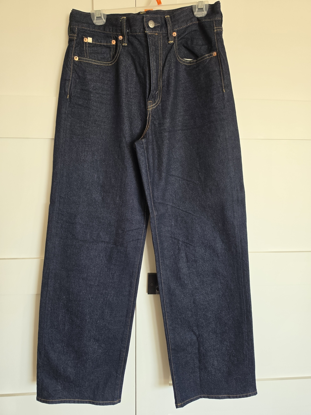 AE77 Premium Stovepipe Dark Wash Jeans